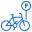 Icono estacionamiento de bicicletas